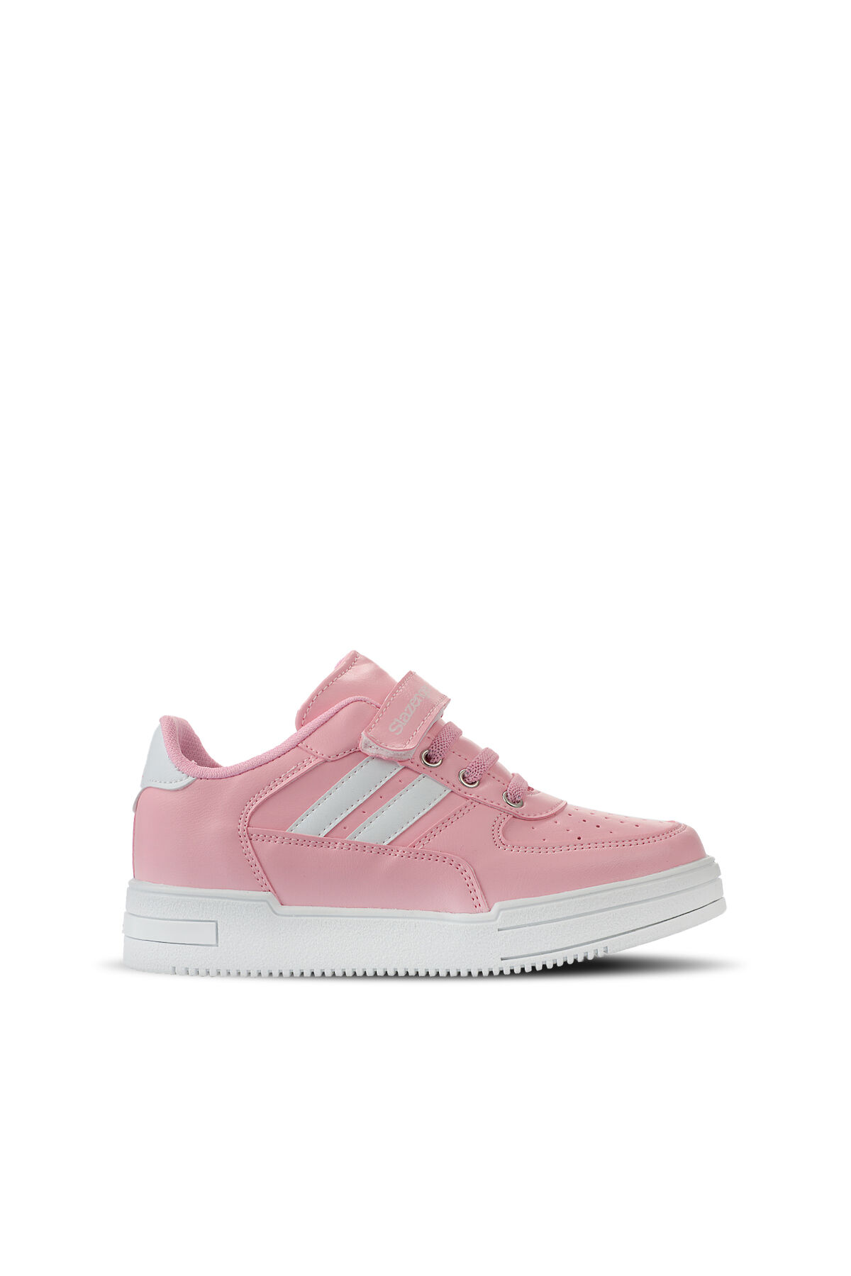 Slazenger CAMP I Kız Çocuk Cırt Cırtlı Pembe / Beyaz Sneaker
