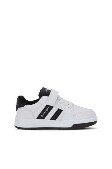 Slazenger CRAFT I Unisex Çocuk Cırtlı Beyaz / Siyah Günlük Spor Ayakkabısı - 1 Alana 1 Bedava