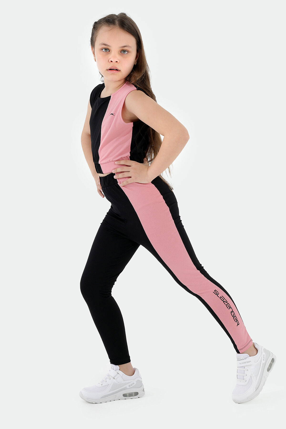 Slazenger DIMAS Kız Çocuk  Siyah Tayt Takım