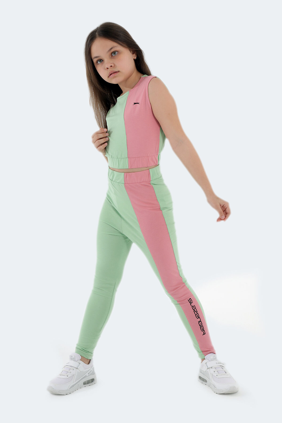 Slazenger DIMAS Kız Çocuk  Yeşil Tayt Takım
