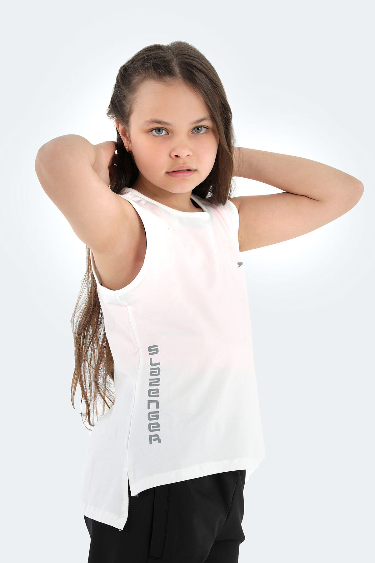 Slazenger DYLAN IN Kız Çocuk  Beyaz Tişört