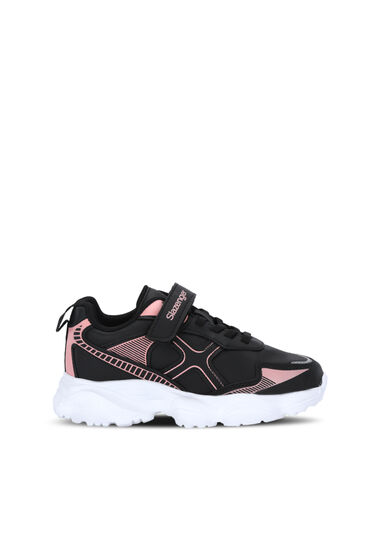 Slazenger Fiffy Cırtlı Siyah fusya