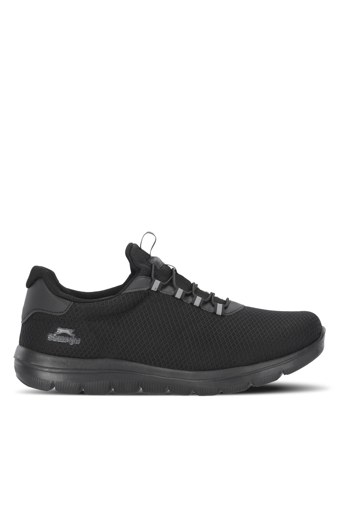 Slazenger FLEX FIT I Erkek Büyük Beden Siyah / Siyah Koşu & Yürüyüş Spor Ayakkabısı