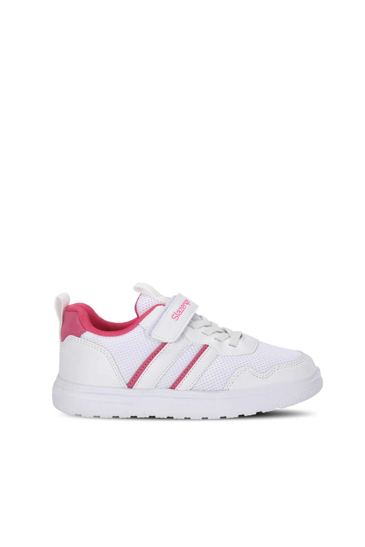 Slazenger FREEDOM I Kız Çocuk Cırt Cırtlı Beyaz / Fuşya Günlük Spor Ayakkabısı