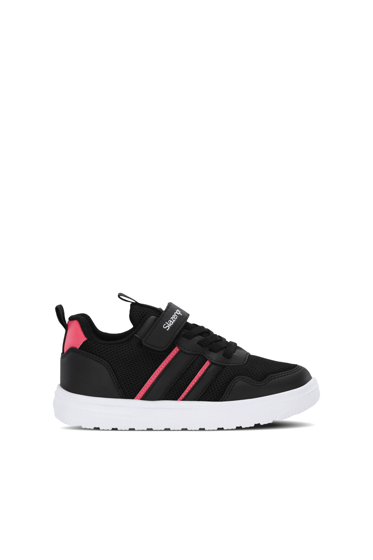 Slazenger FREEDOM I Kız Çocuk Cırt Cırtlı Siyah / Pembe Günlük Spor Ayakkabısı