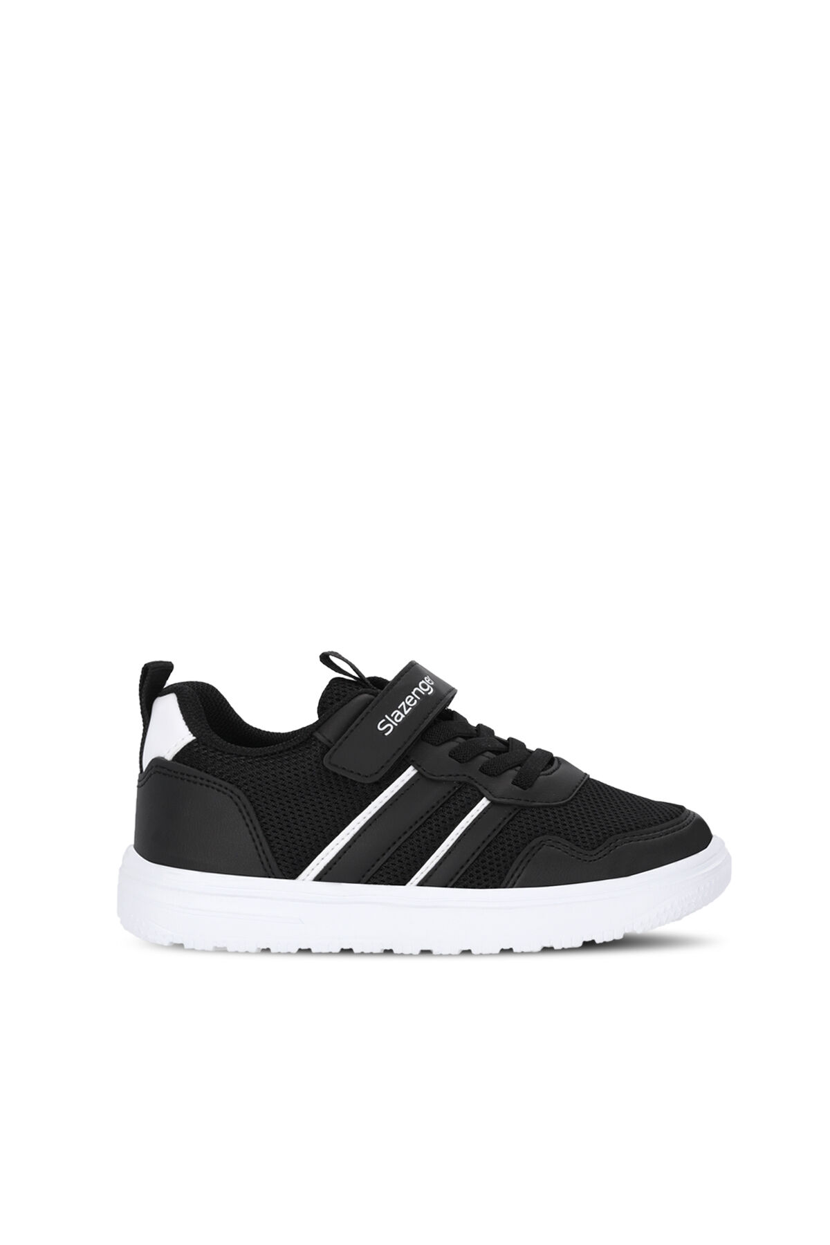 Slazenger FREEDOM I Unisex Çocuk Cırt Cırtlı Siyah / Beyaz Günlük Spor Ayakkabısı
