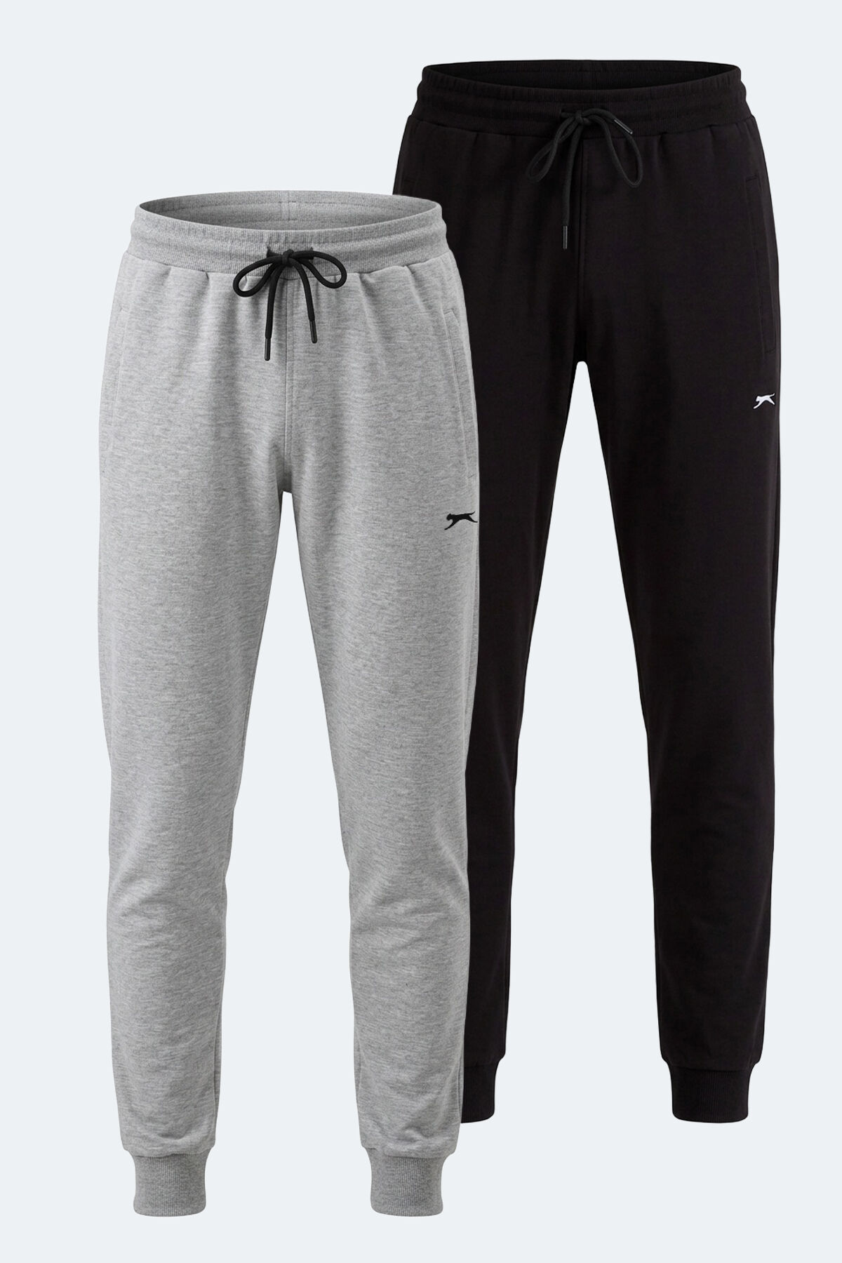 Slazenger FRENZY 2 Lİ SET Erkek  Siyah - Gri Eşofman Altı