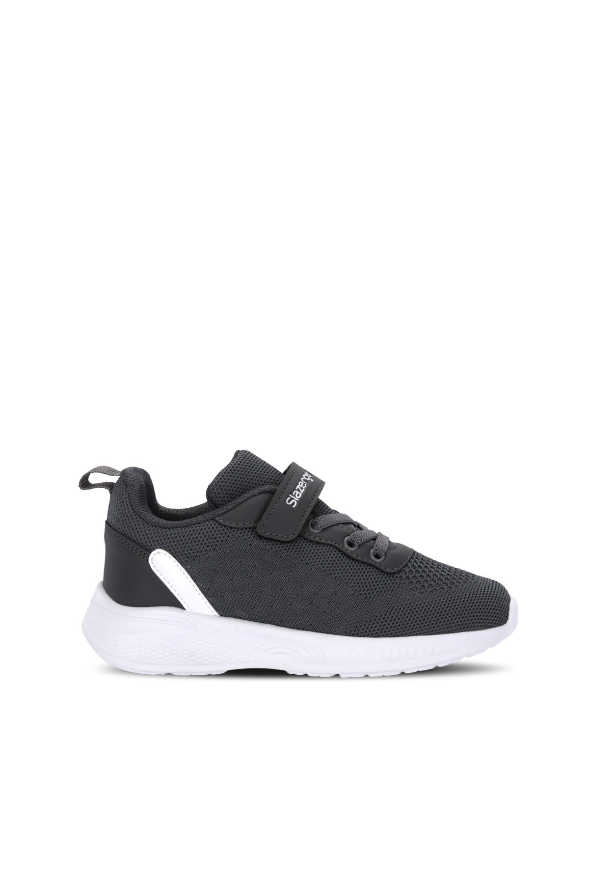 Slazenger FUNKYTOWN I Unisex Çocuk Cırt Cırtlı Koyu Gri / Beyaz Günlük Spor Ayakkabısı
