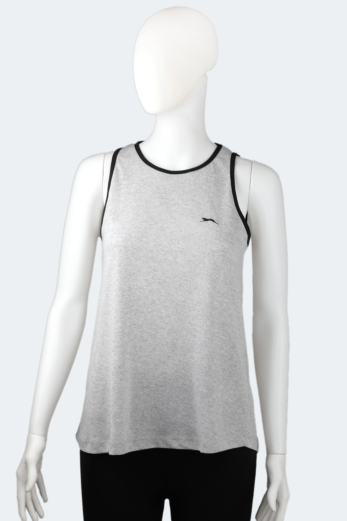 Slazenger GAZ Kadın Kolsuz Gri Tişört