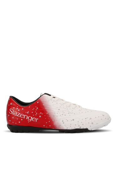 Slazenger HANIA HS IN Erkek Halı Saha Beyaz / Kırmızı Futbol Ayakkabısı - Slazenger 1 Alana 1 Bedava