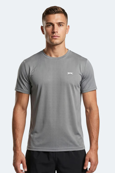 Slazenger HARDFLEX Erkek Gri Tişört - Slazenger 1 Alana 1 Bedava