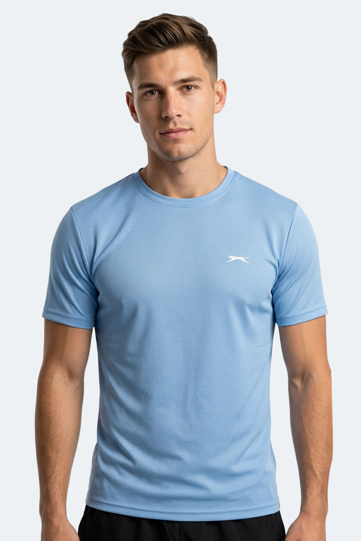 Slazenger HAUNTED I Erkek  Saks Mavi Tişört