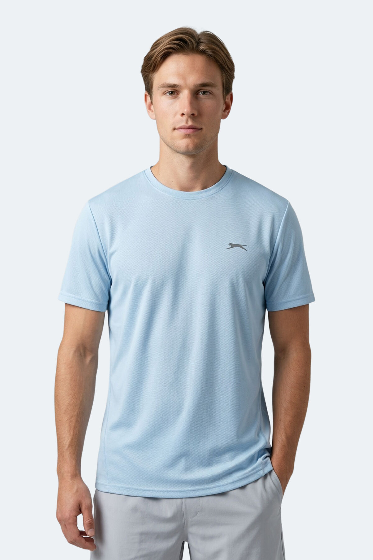 Slazenger HAUNTED I Erkek  Turkuaz Tişört