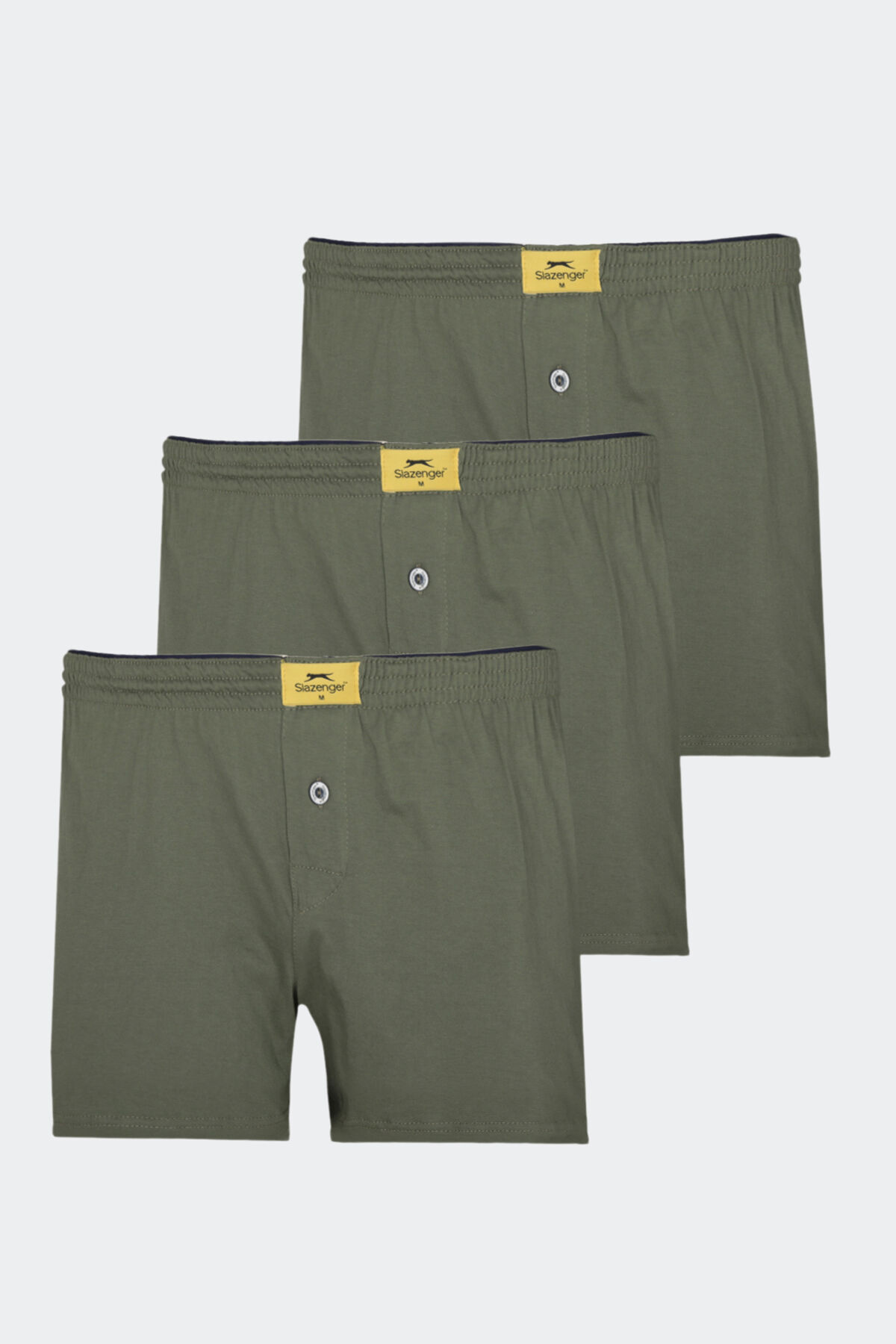 Slazenger HE 3 lü Set Erkek  Haki Boxer