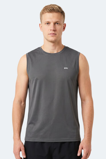 Slazenger HEROFIT IN Erkek Kolsuz Koyu Gri Atlet - 1 Alana 1 Bedava