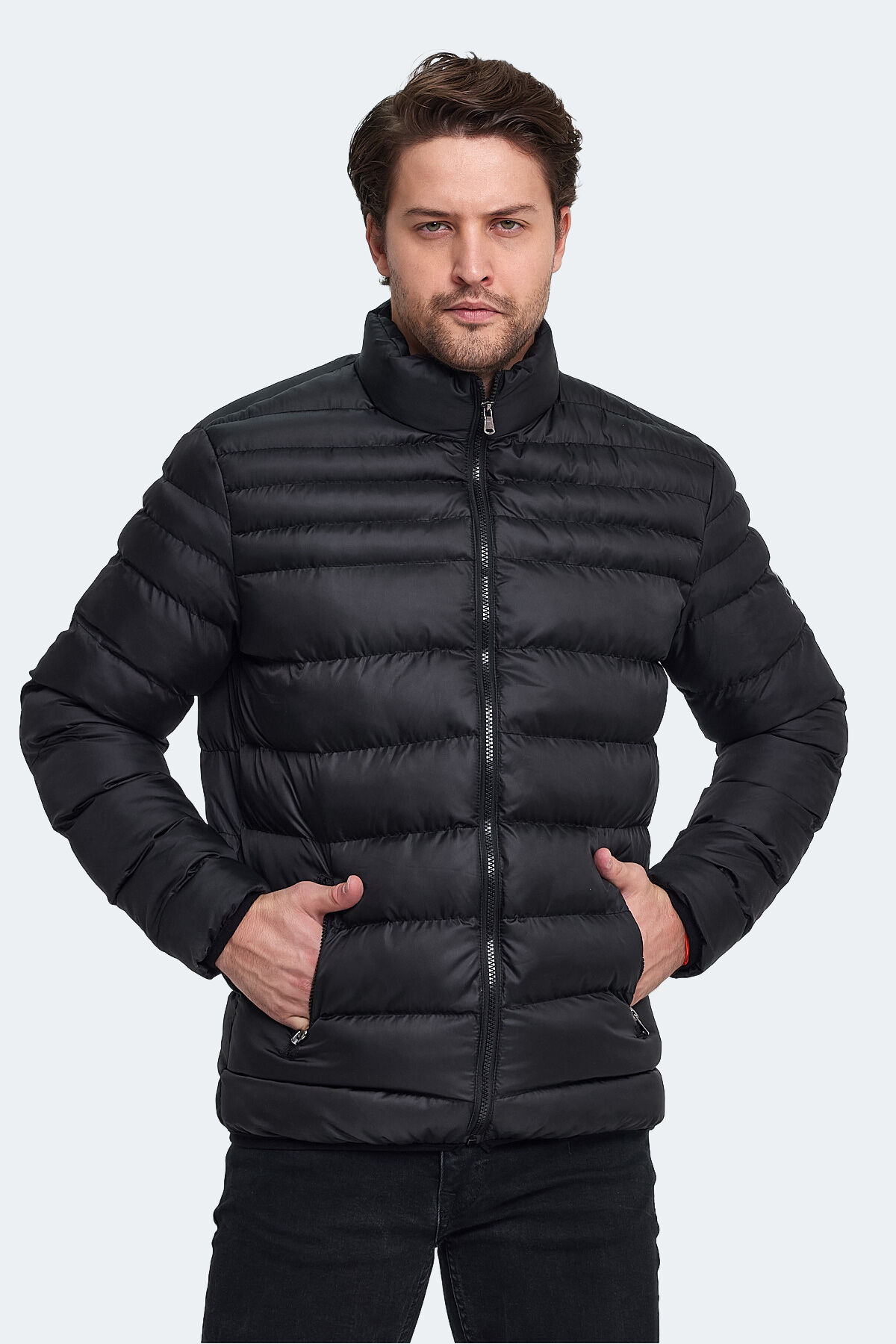 Slazenger HORIZON I Erkek Şişme Siyah Mont & Kaban