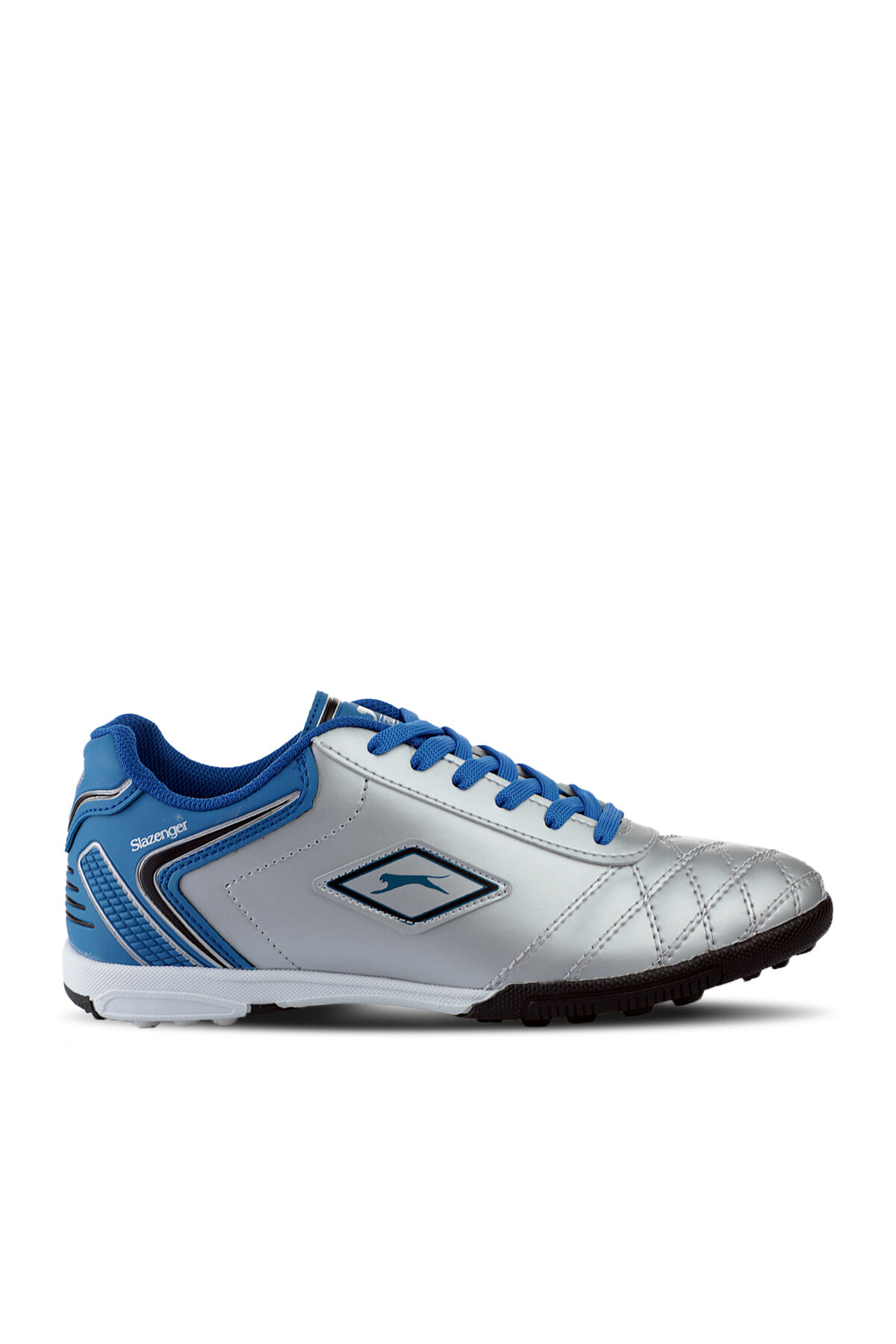 Slazenger HUGO HS Erkek Çocuk Halı Saha Gri / Mavi Futbol Ayakkabısı