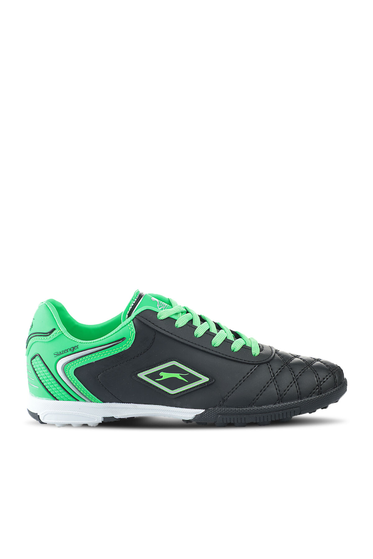 Slazenger HUGO HS Erkek Çocuk Halı Saha Siyah / Yeşil Futbol Ayakkabısı