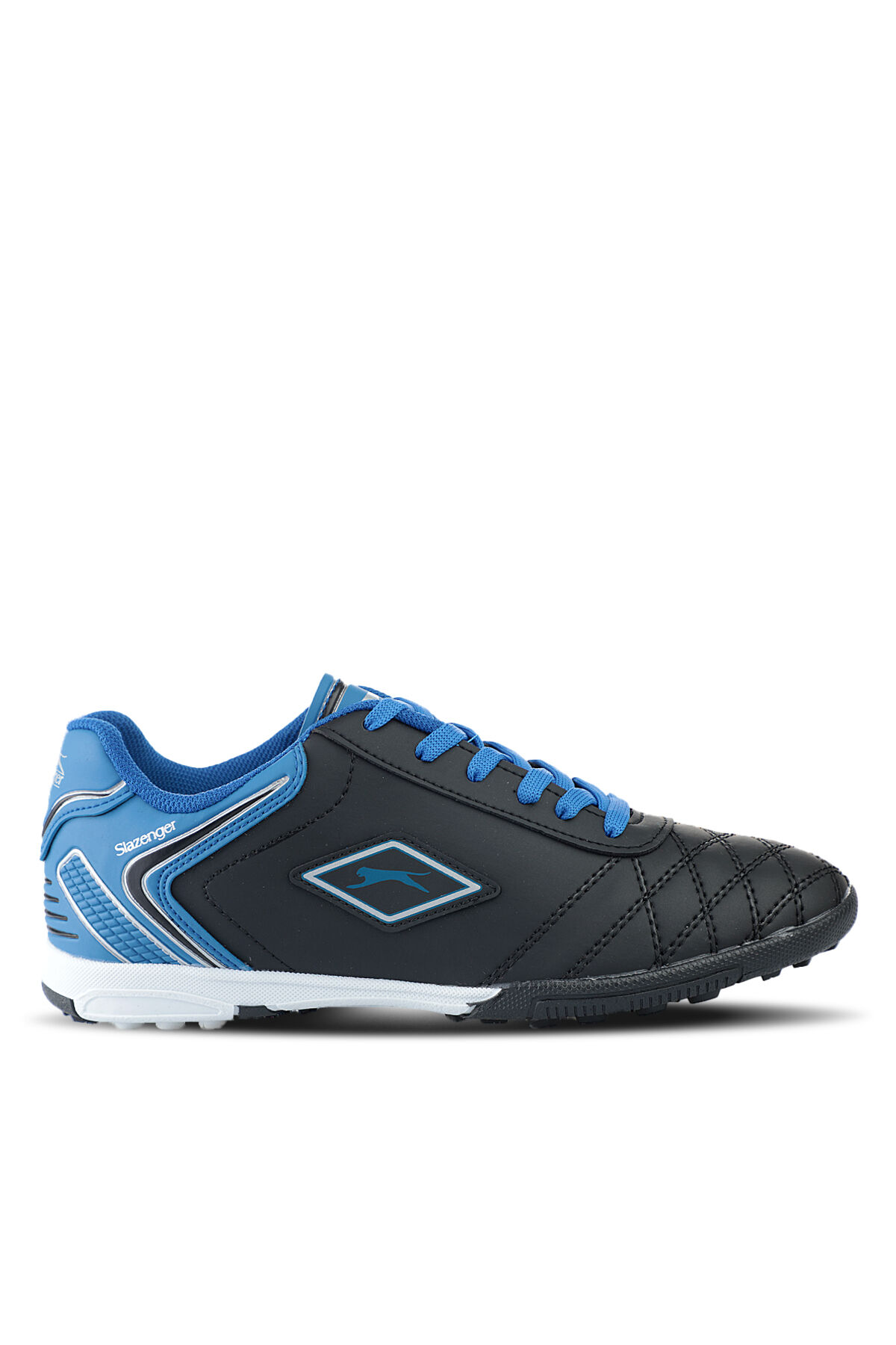 Slazenger HUGO HS Erkek Halı Saha Siyah / Mavi Futbol Ayakkabısı