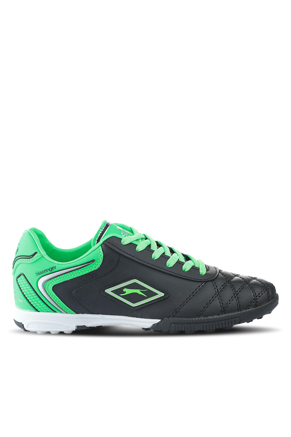 Slazenger HUGO HS Erkek Halı Saha Siyah / Yeşil Futbol Ayakkabısı