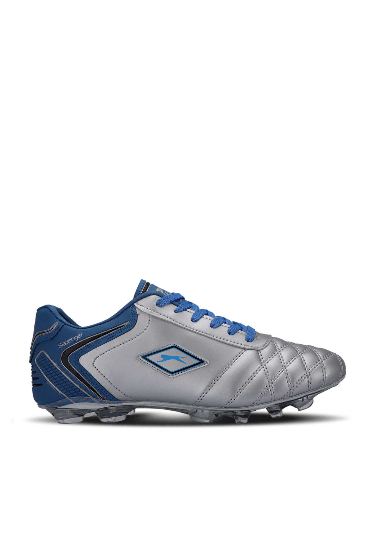 Slazenger HUGO KR Erkek Çocuk Krampon Gri / Mavi Futbol Ayakkabısı
