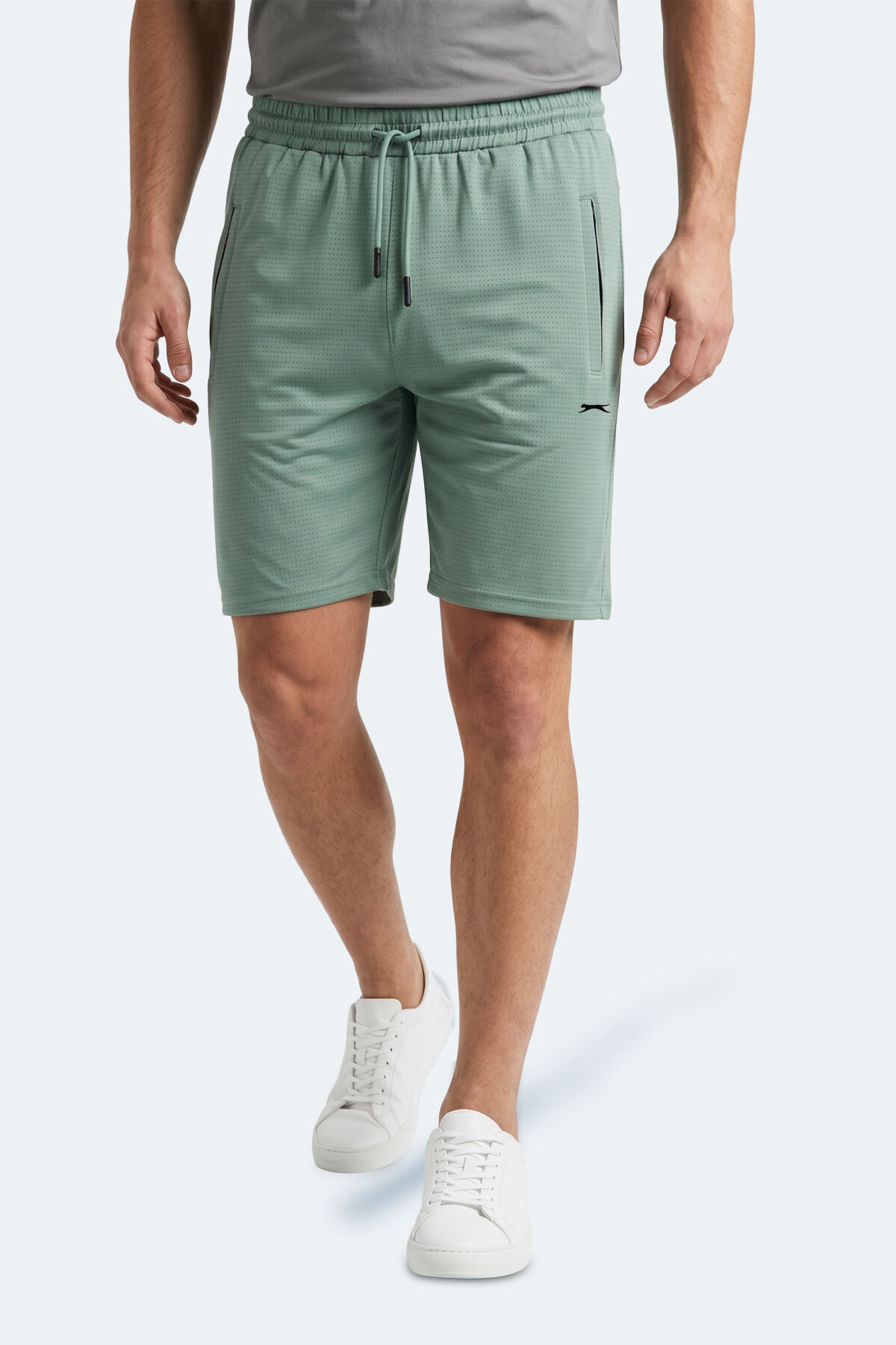 Slazenger HYPERBOLT I Erkek Cepli Fıtness Yeşil Şort