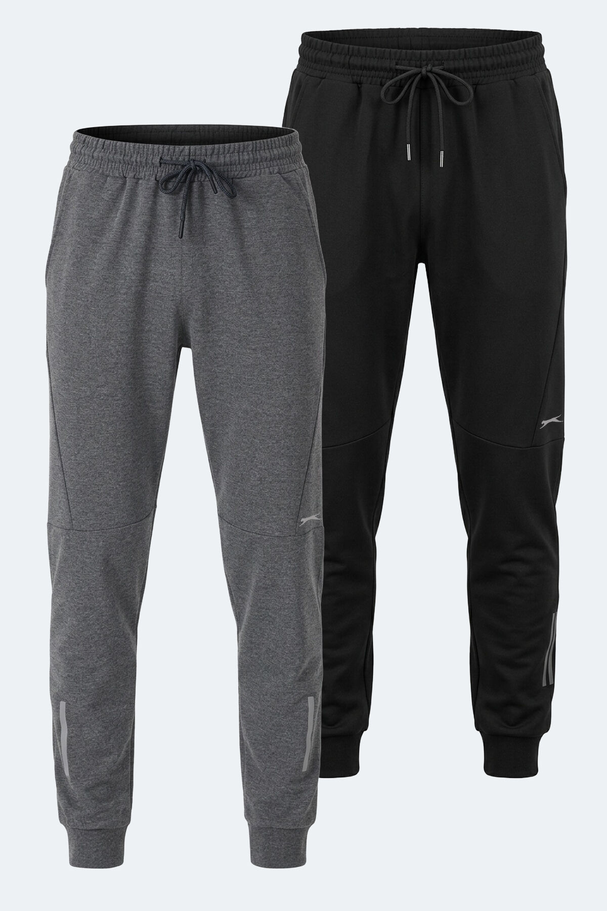 Slazenger INFERNAL 2 Lİ SET Erkek  Siyah - Koyu Gri Eşofman Altı