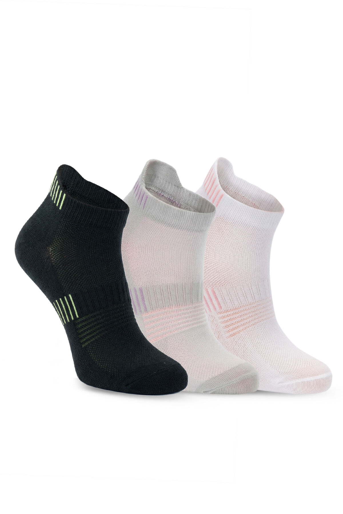 Slazenger JALIA 3 lü Kadın  Siyah / Gri Çorap