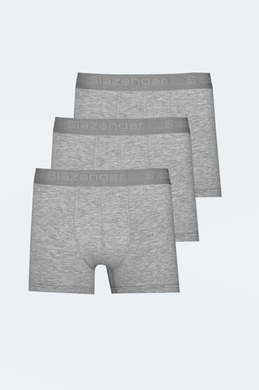 Slazenger JAMA 3 lü Set Erkek Gri Boxer - 1 Alana 1 Bedava