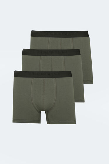 Slazenger JAMA 3 lü Set Erkek Haki Boxer - 1 Alana 1 Bedava