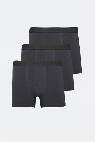 Slazenger JAMA 3 lü Set Erkek Koyu Gri Boxer - 1 Alana 1 Bedava