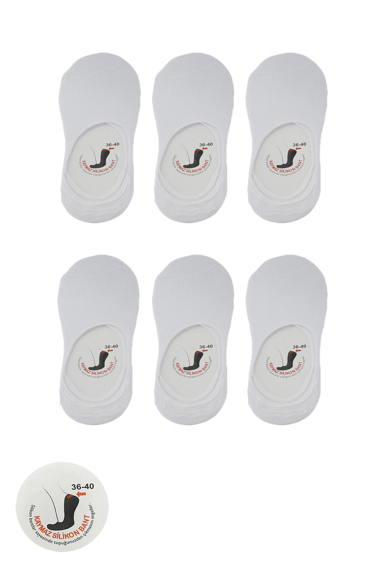 Slazenger JAMAR 6 lı Set Kadın  Beyaz Çorap