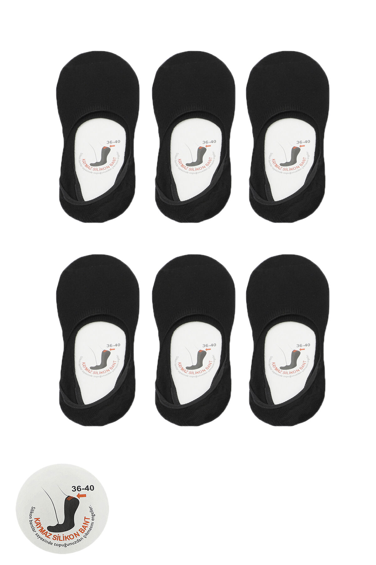 Slazenger JAMAR 6 lı Set Kadın  Siyah Çorap
