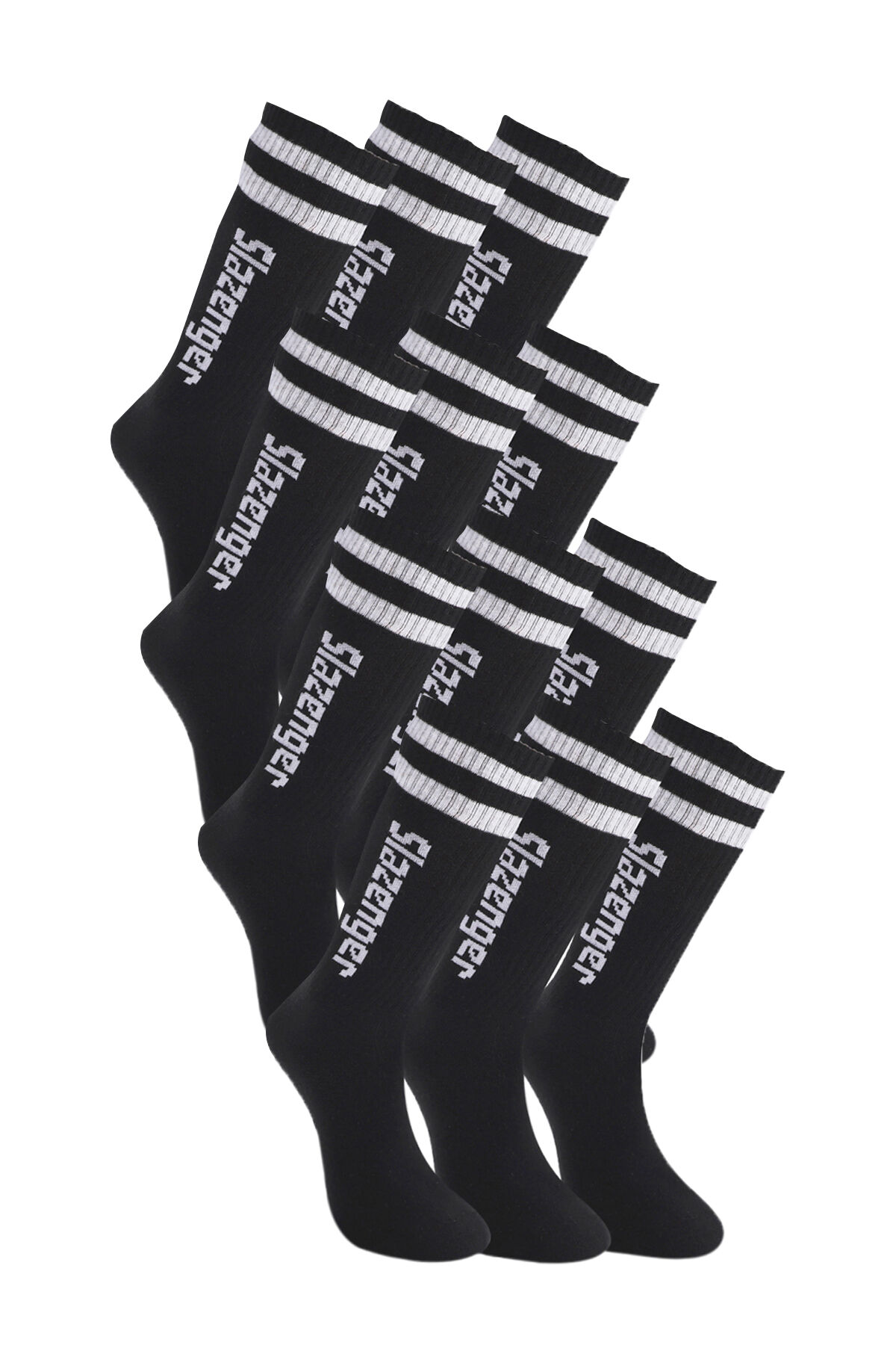 Slazenger JINN 12 li Set Erkek  Siyah Çorap