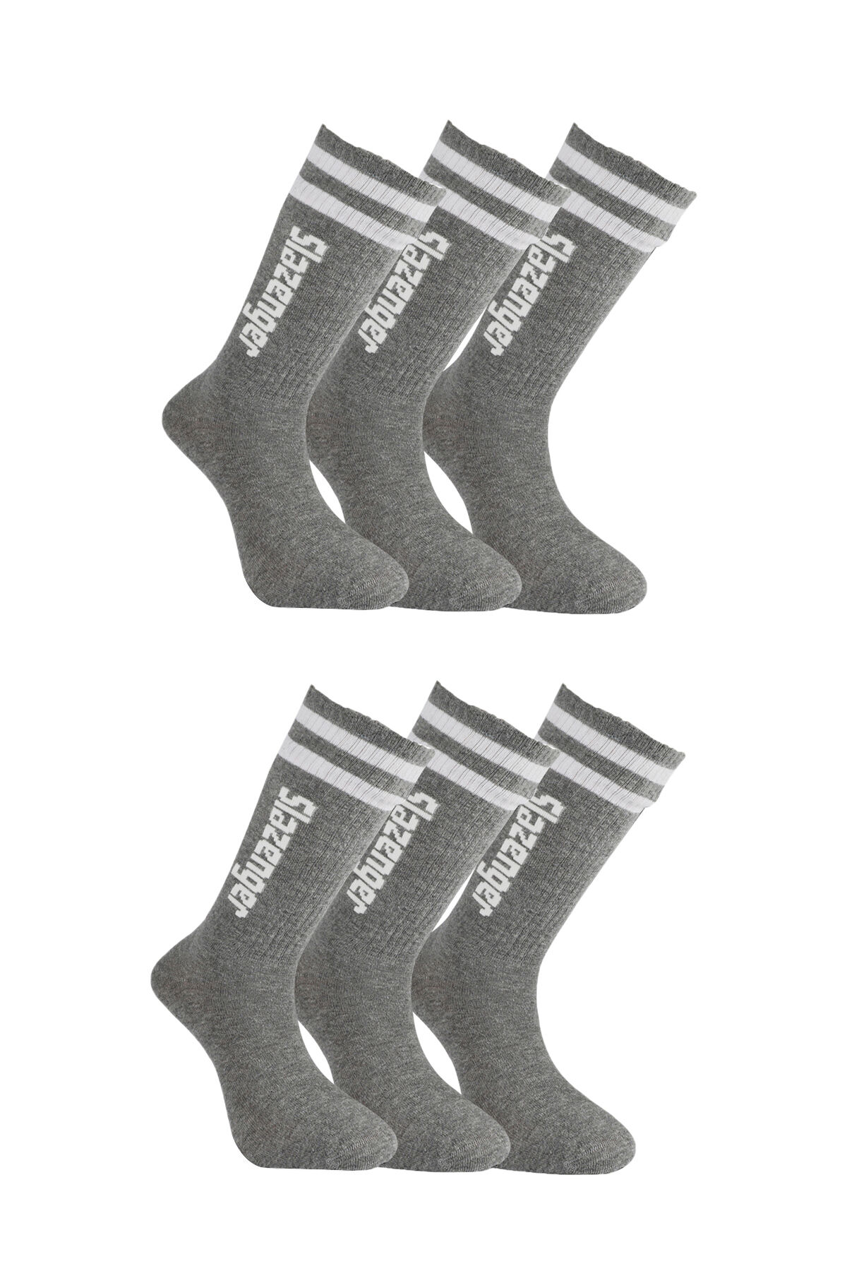 Slazenger JINN 6 lı Set Erkek  Gri Çorap