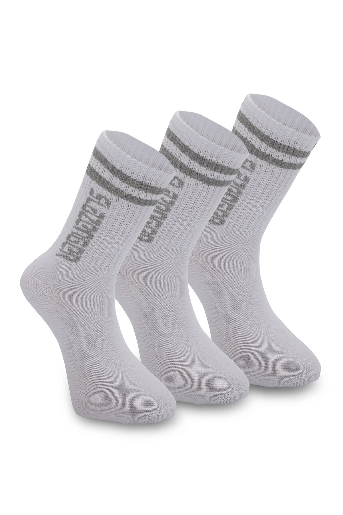 Slazenger JINN 3 lü Erkek Spor Beyaz Çorap