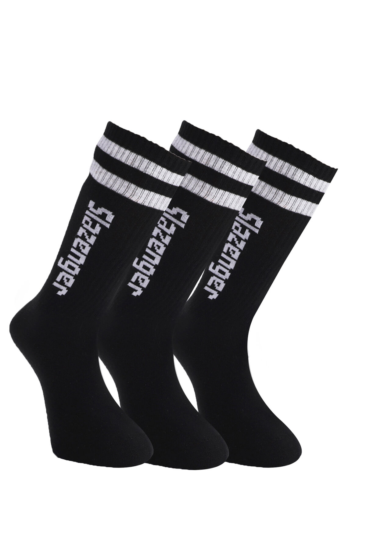 Slazenger JINN 3 lü Erkek Spor Siyah Çorap