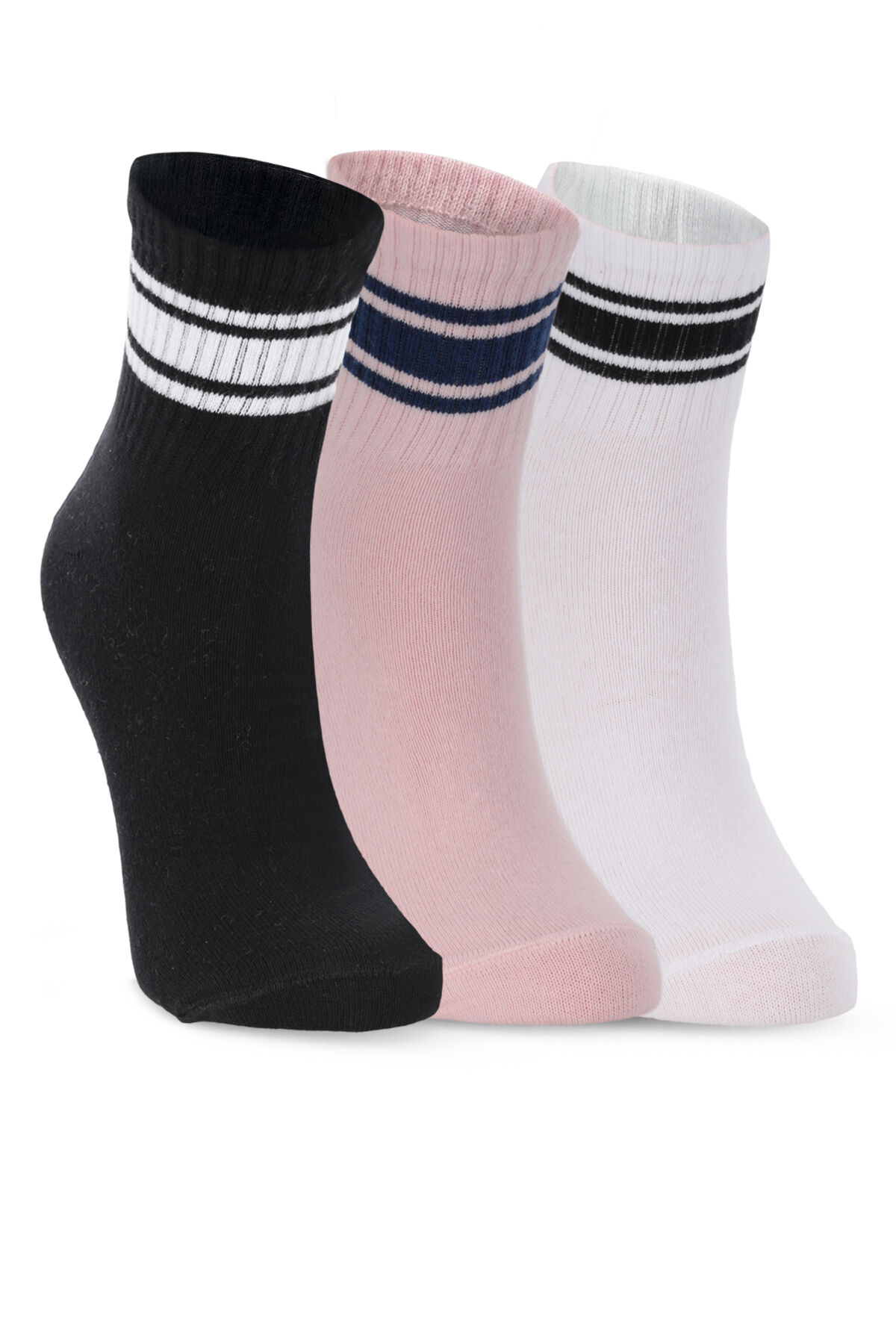 Slazenger JOKES 3  lü Kadın  Siyah / Pembe Çorap