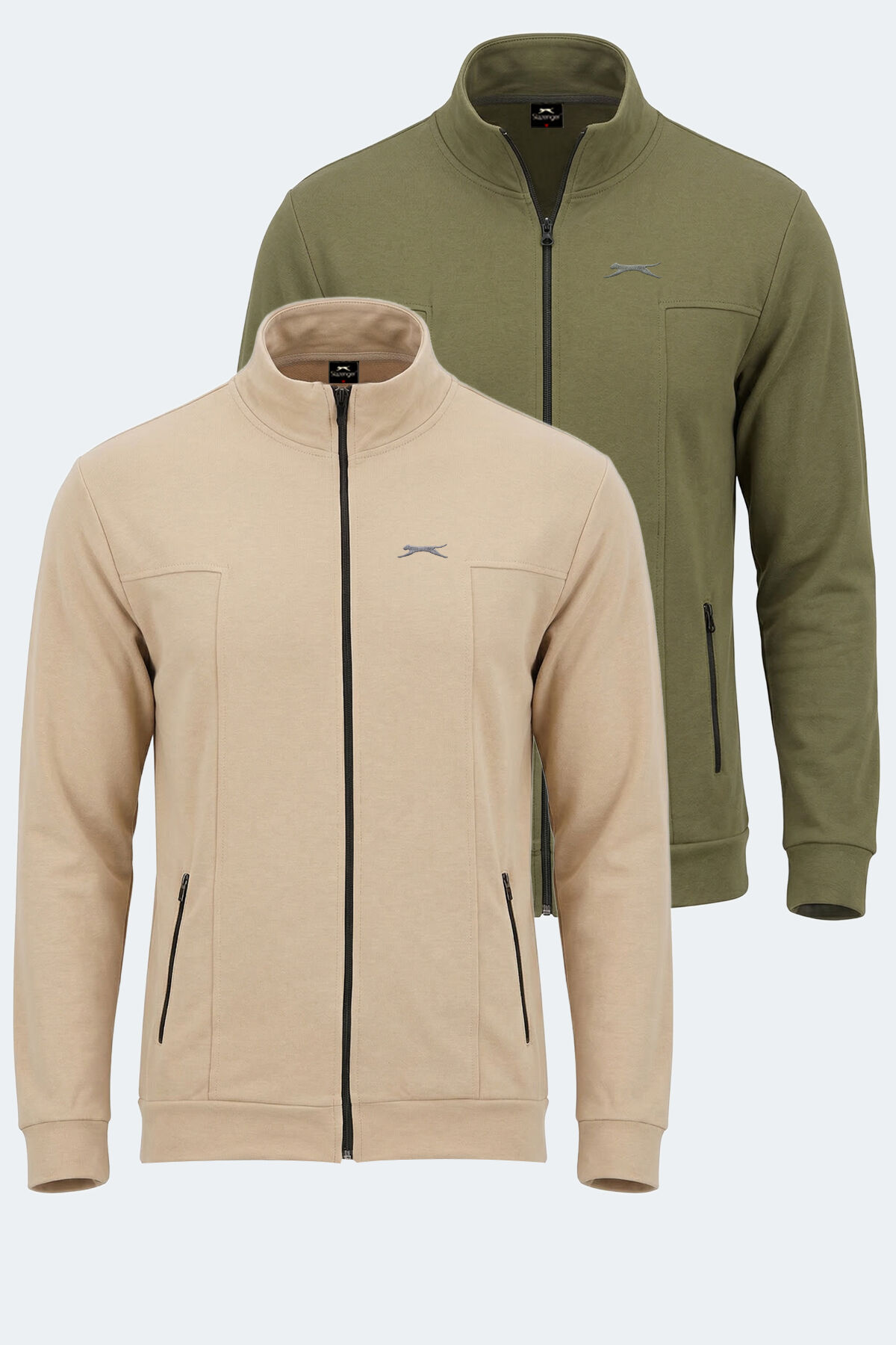 Slazenger KAGISONA 2 Lİ SET Erkek  Bej - Haki Sweatshırt