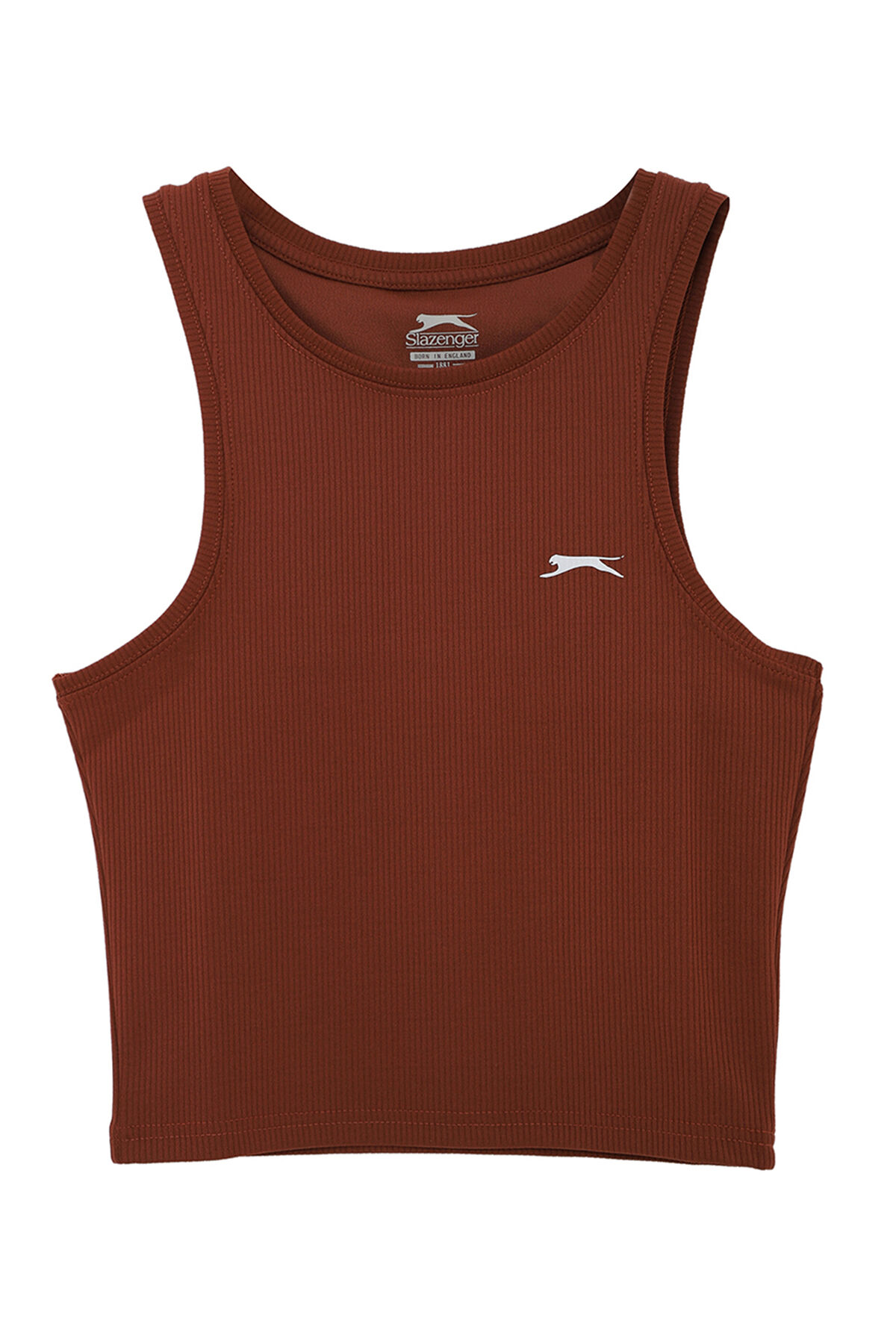 Slazenger KAIDENA IN Kadın Slim Fıt Kolsuz Kahve Tişört