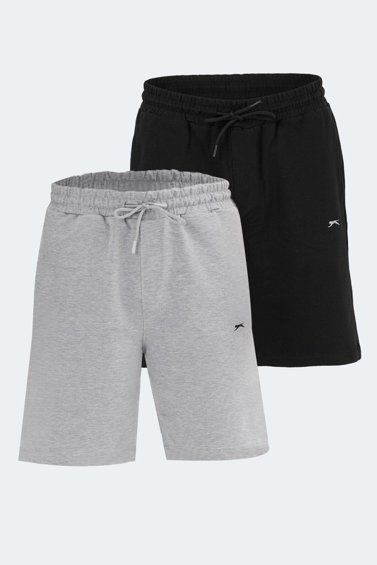Slazenger KALLIE 2 Lİ SET Erkek  Siyah - Gri Şort