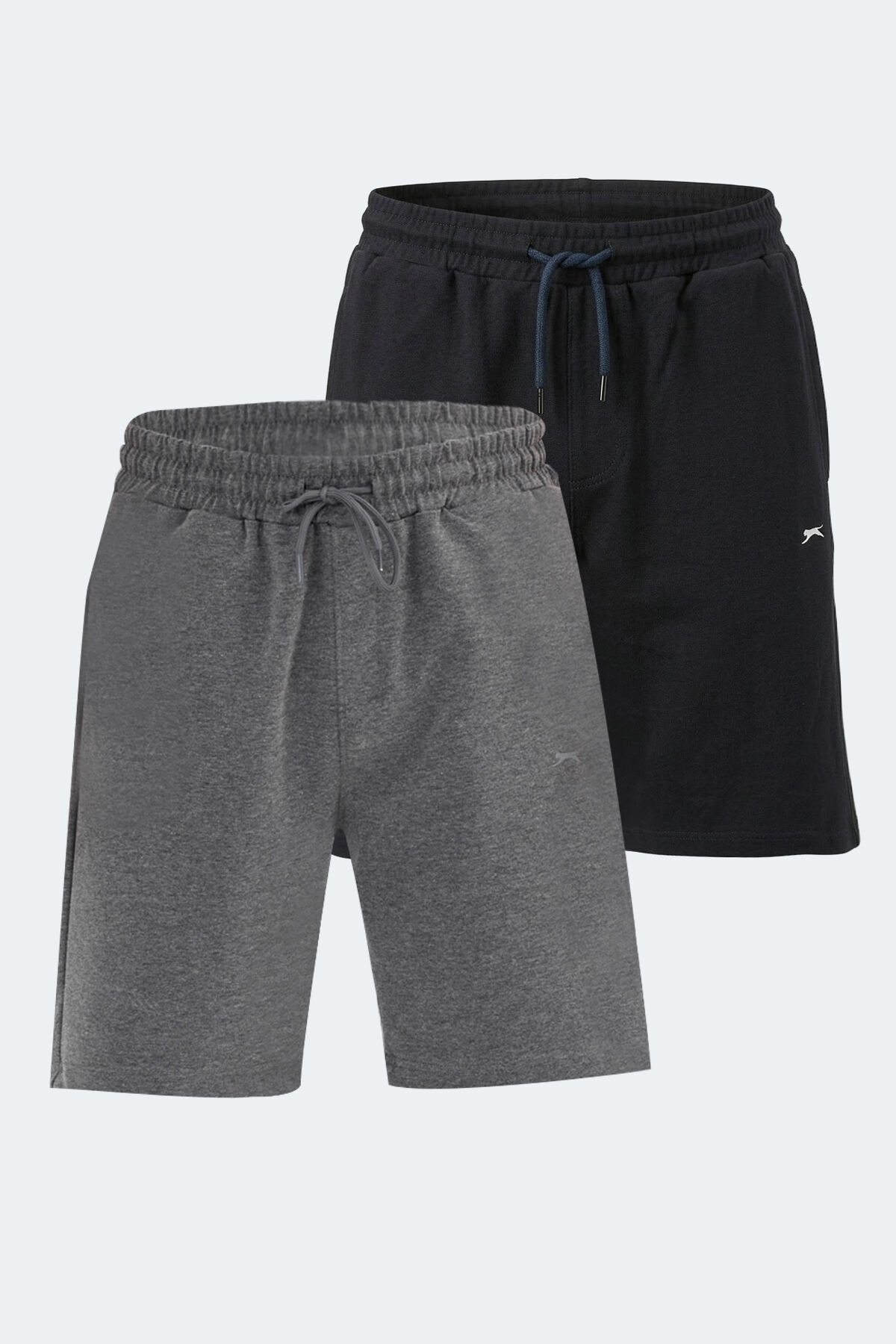 Slazenger KALLIE 2 Lİ SET Erkek  Lacivert - Koyu Gri Şort