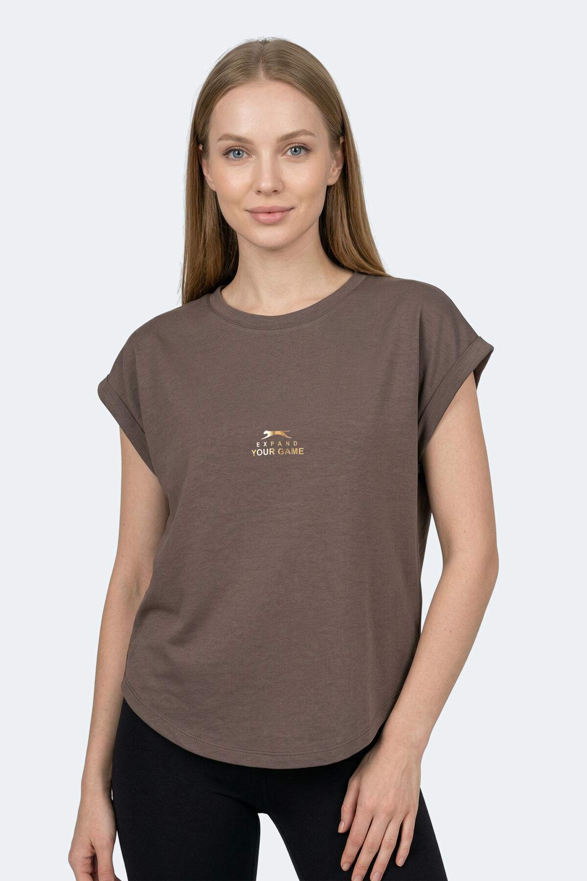 Slazenger KAPA Kadın  Kahve Tişört