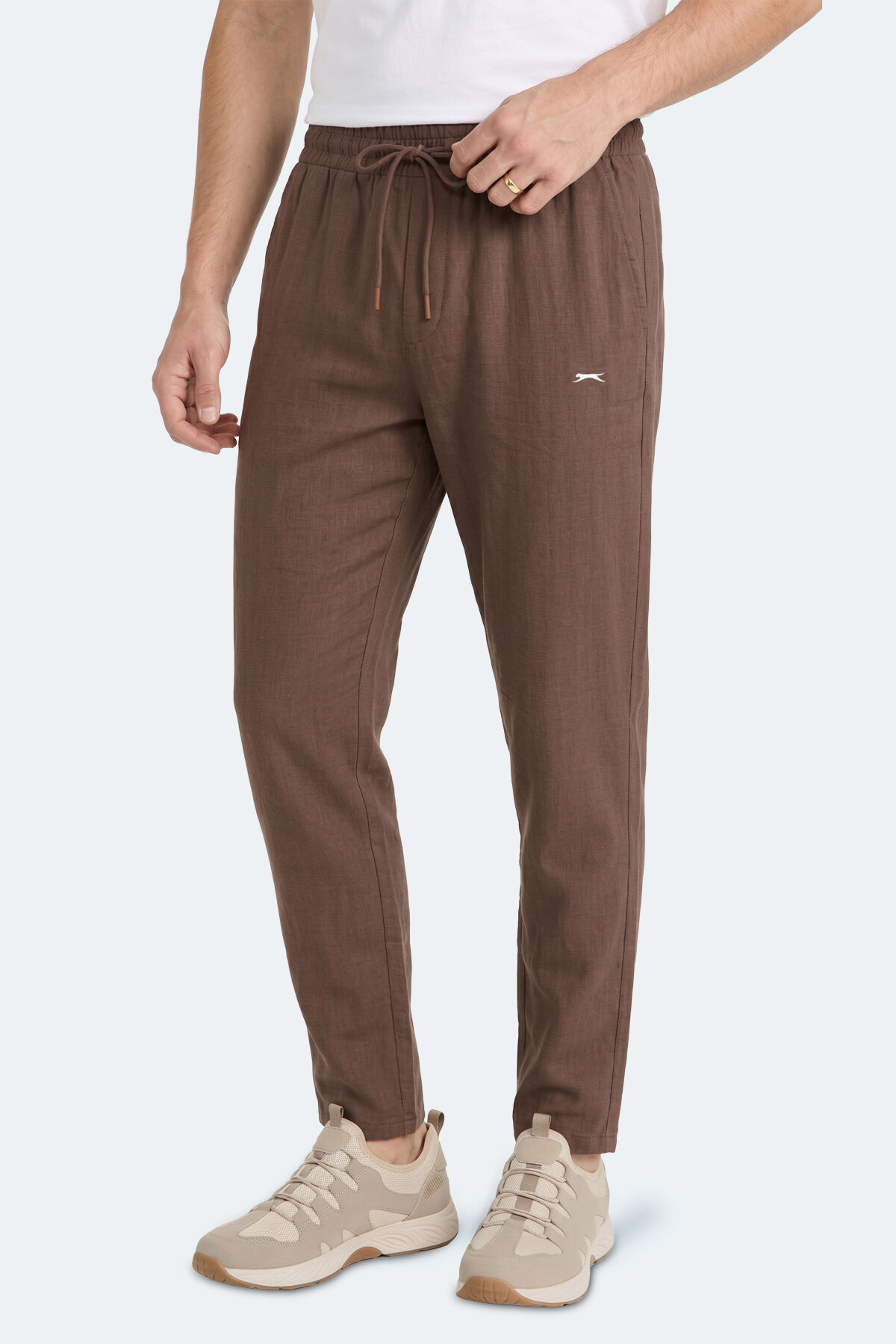 Slazenger KARMELA Erkek Cepli Kahve Eşofman Altı