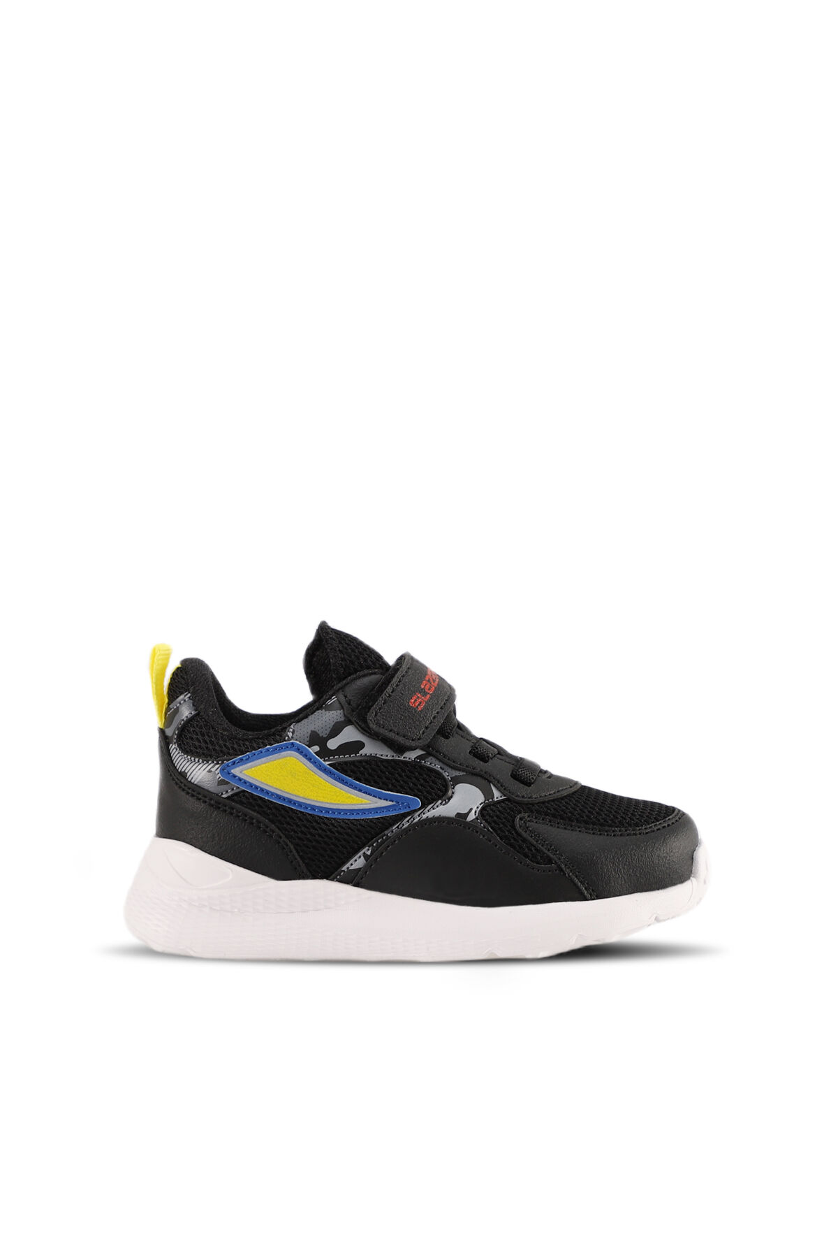 Slazenger KASHI KTN Erkek Çocuk Cırt Cırtlı Siyah / Kırmızı Sneaker