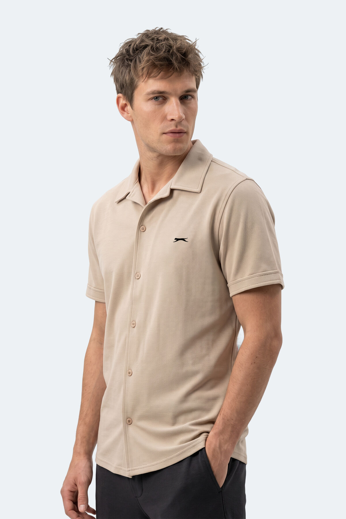 Slazenger KATELIN Erkek  Bej Gömlek