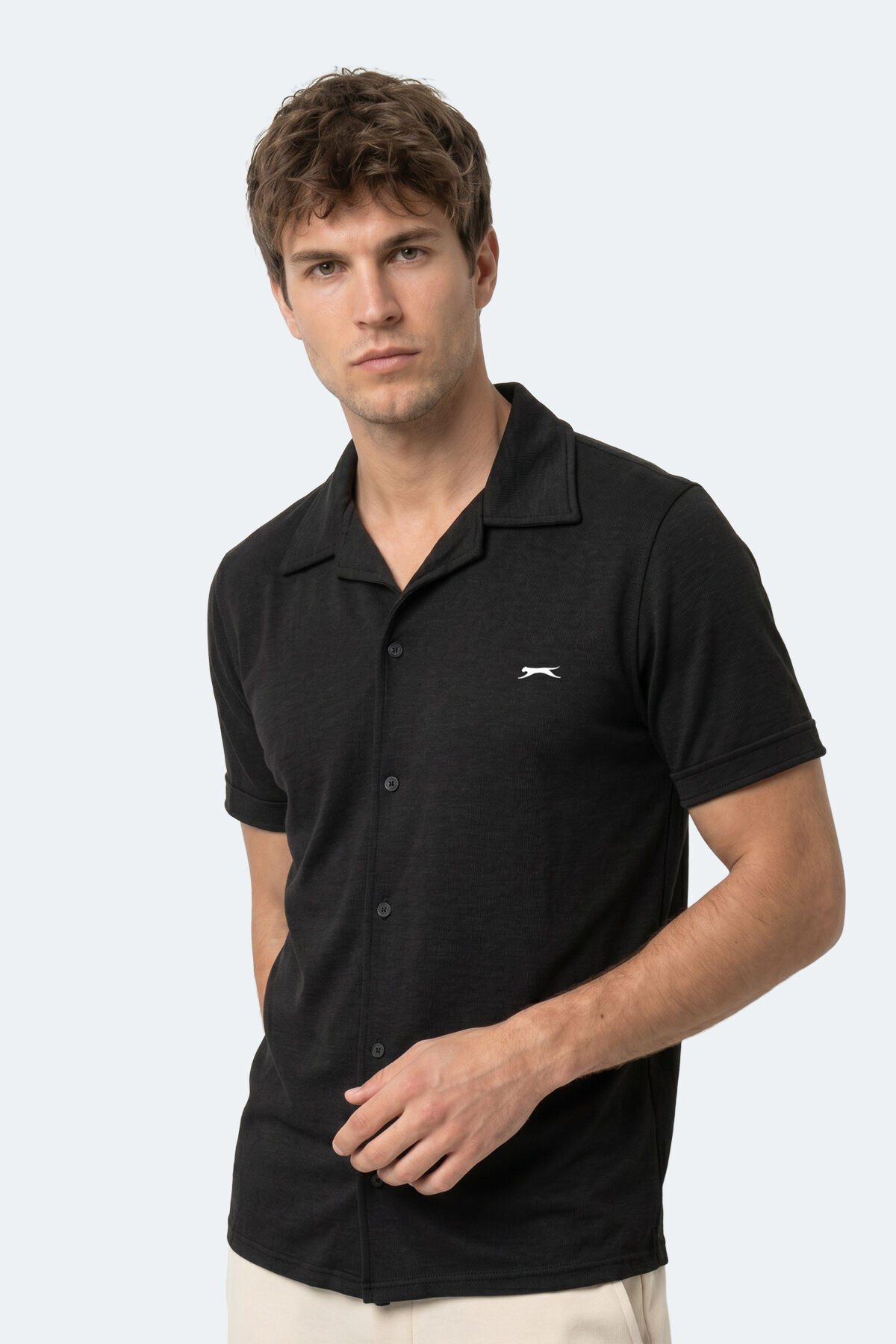 Slazenger KATELIN Erkek  Siyah Gömlek