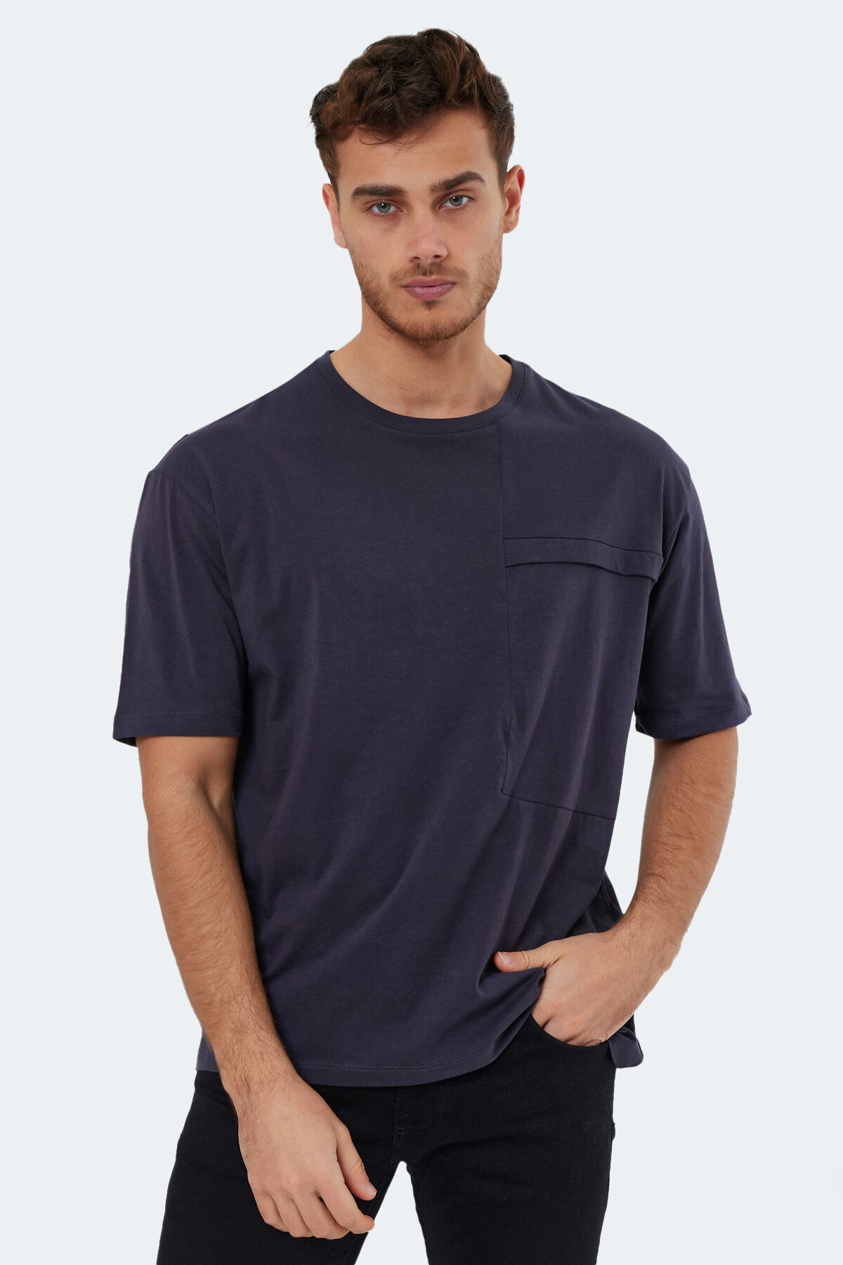 Slazenger KAURI IN Oversize Erkek  Antrasit Tişört