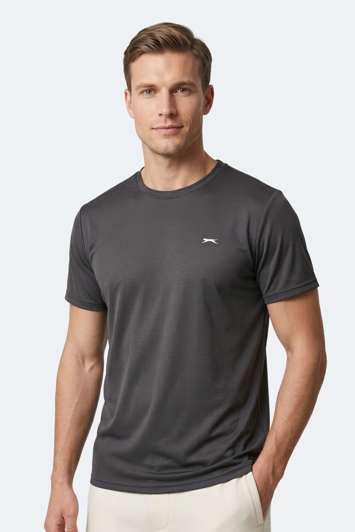 Slazenger KAYDA Erkek  Koyu Gri Tişört