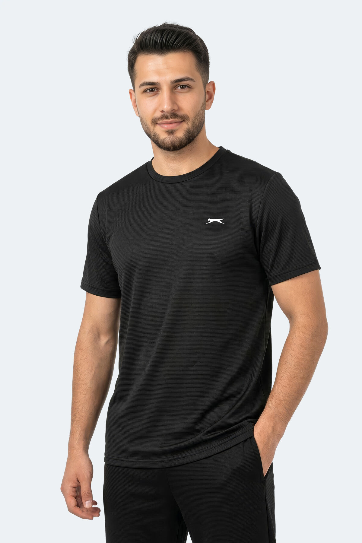 Slazenger KAYDA Erkek  Siyah Tişört